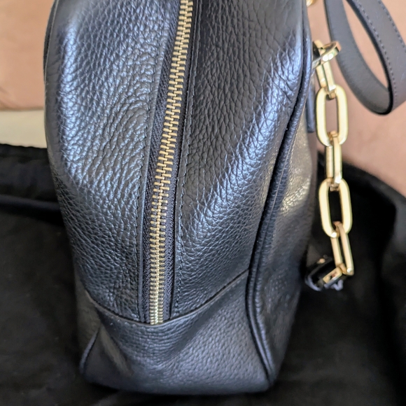 Versace Collection By Gianni Versace Black Pebble Leather Bag Never Used NWT - Picture 9 of 16